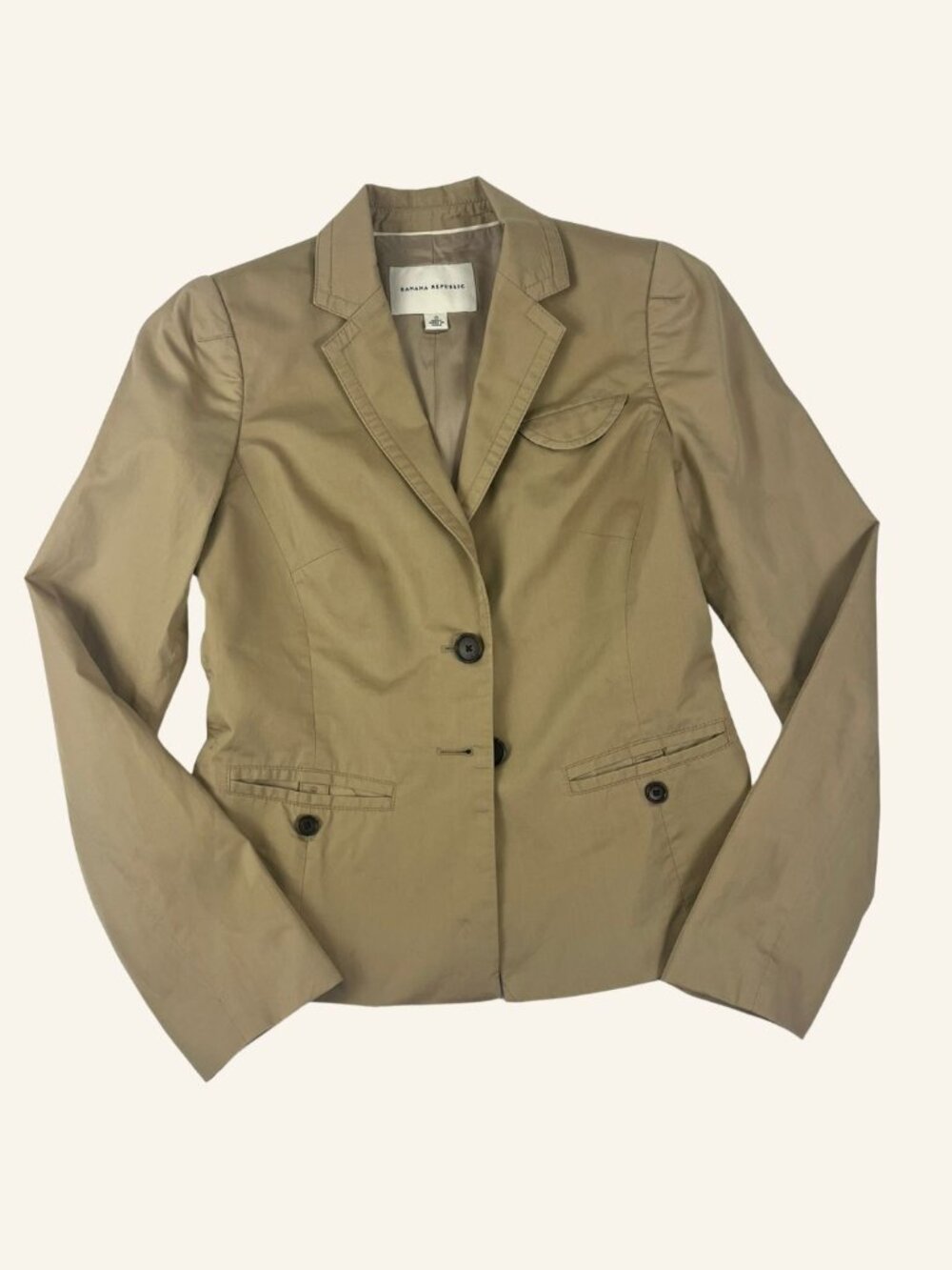 Banana Republic khaki blazer | 100% cotton | Size 0